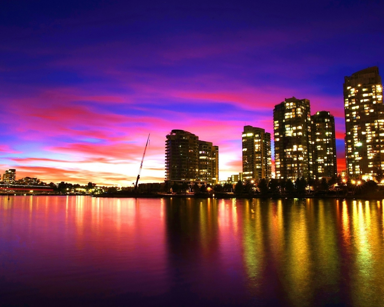 City Sunset Vancouver