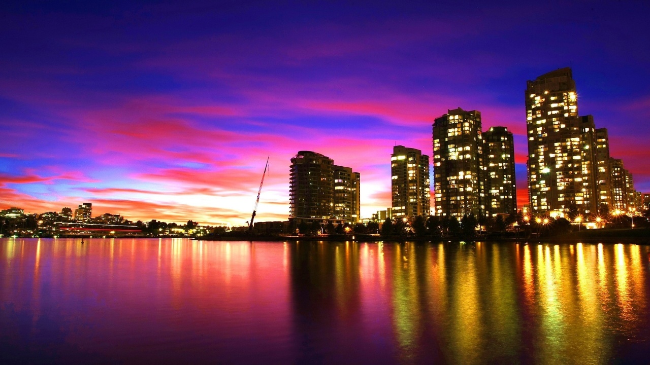 City Sunset Vancouver