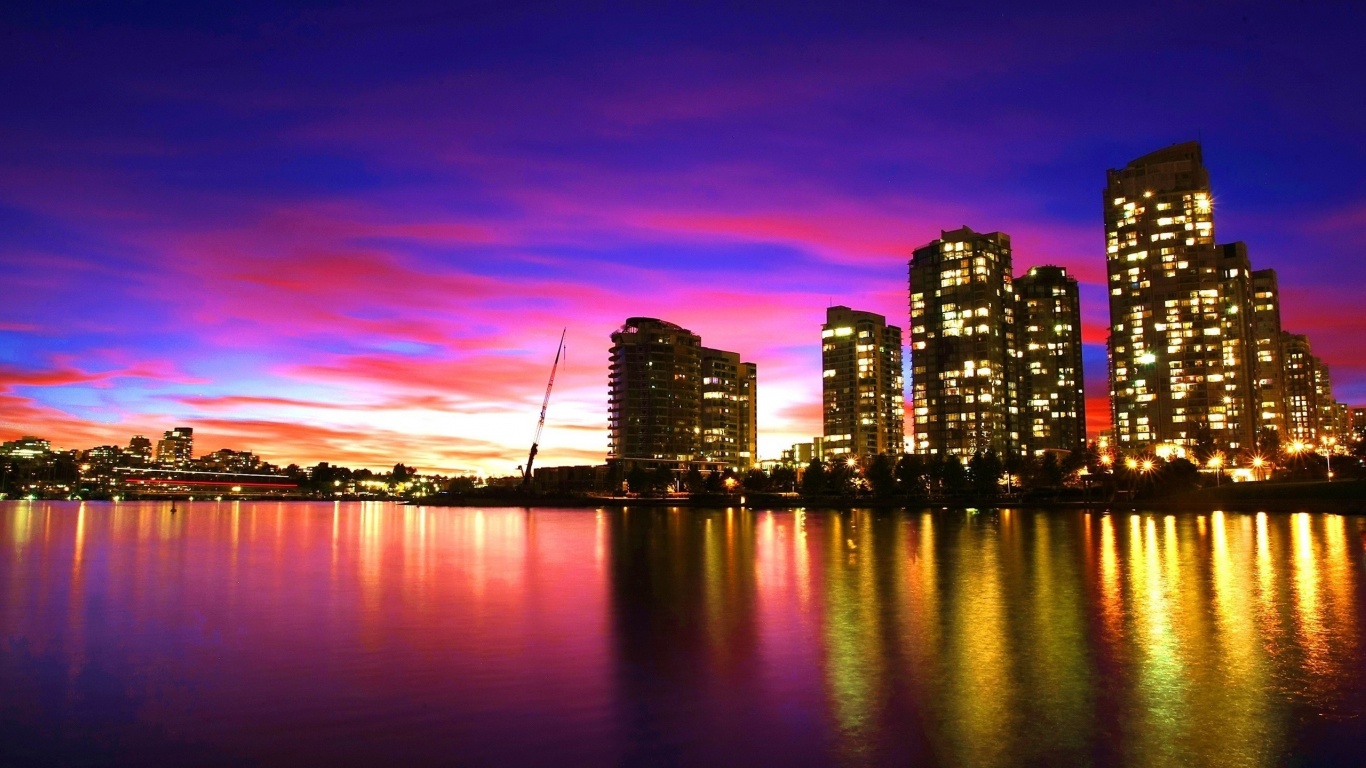 City Sunset Vancouver