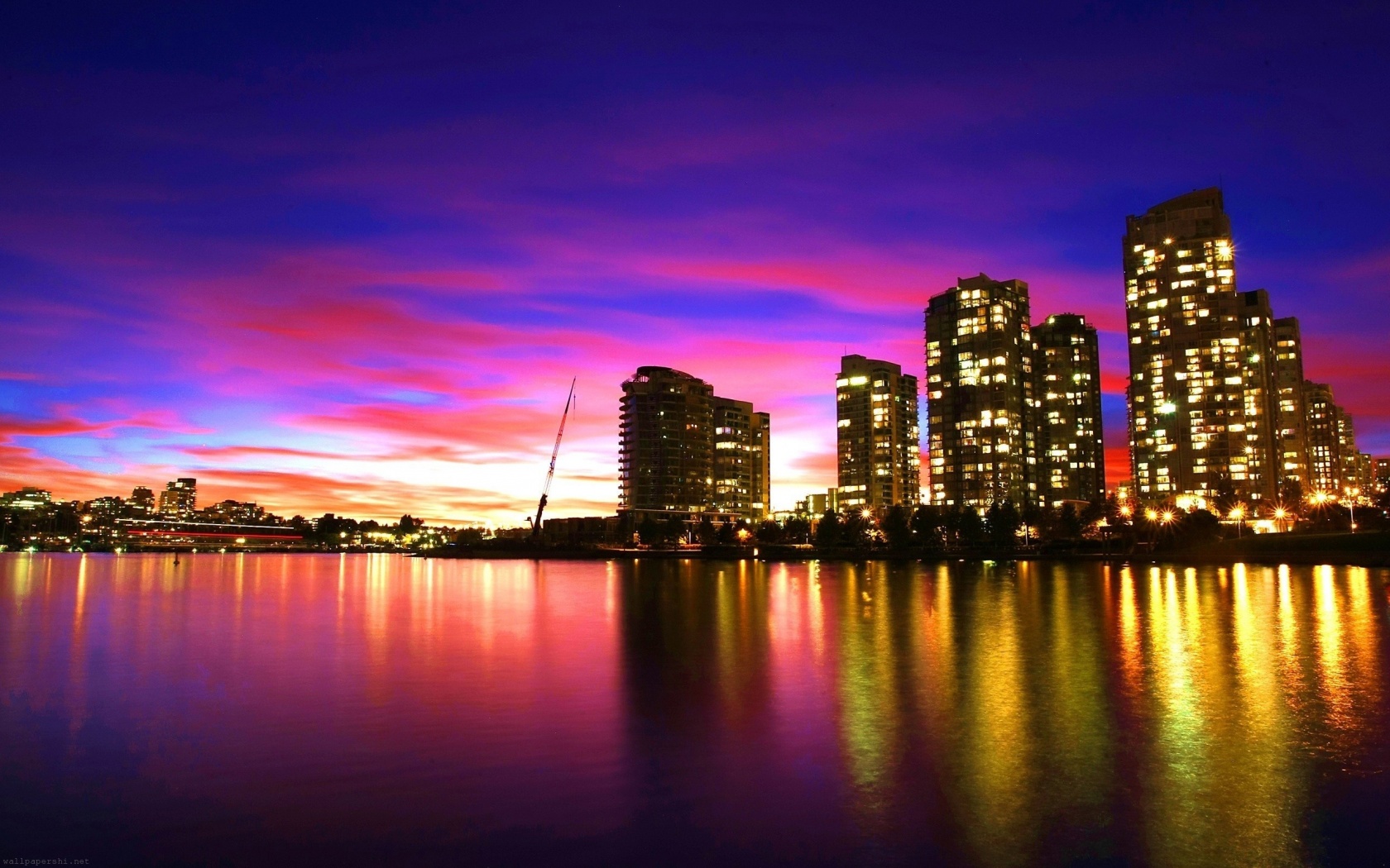 City Sunset Vancouver