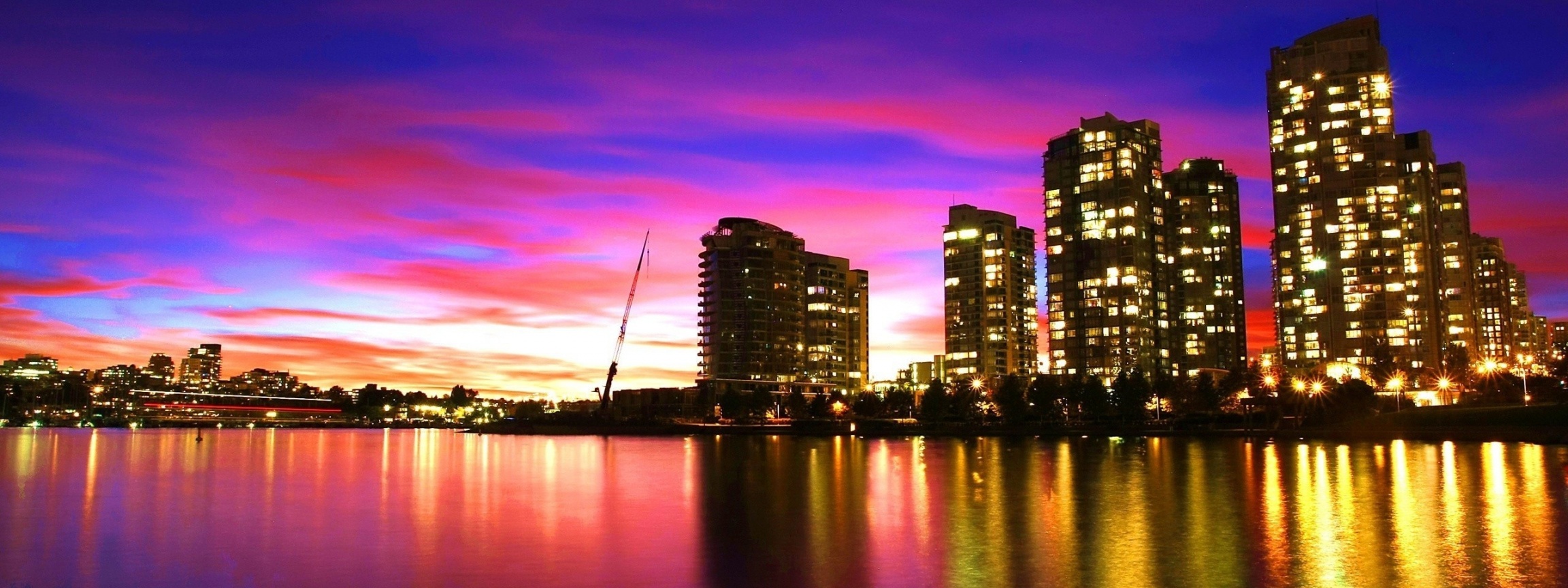 City Sunset Vancouver