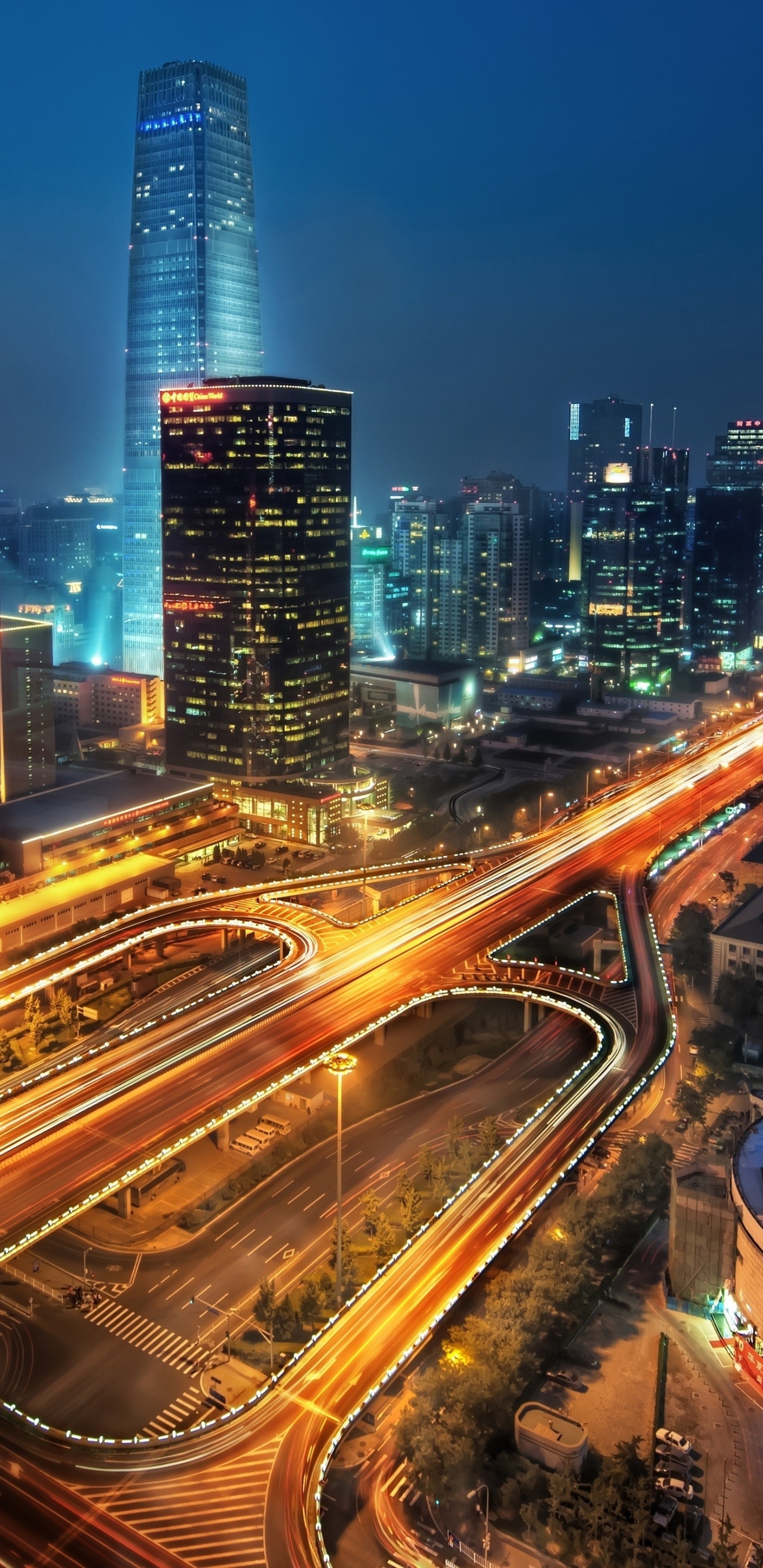 Cityscape Of Beijing On Night