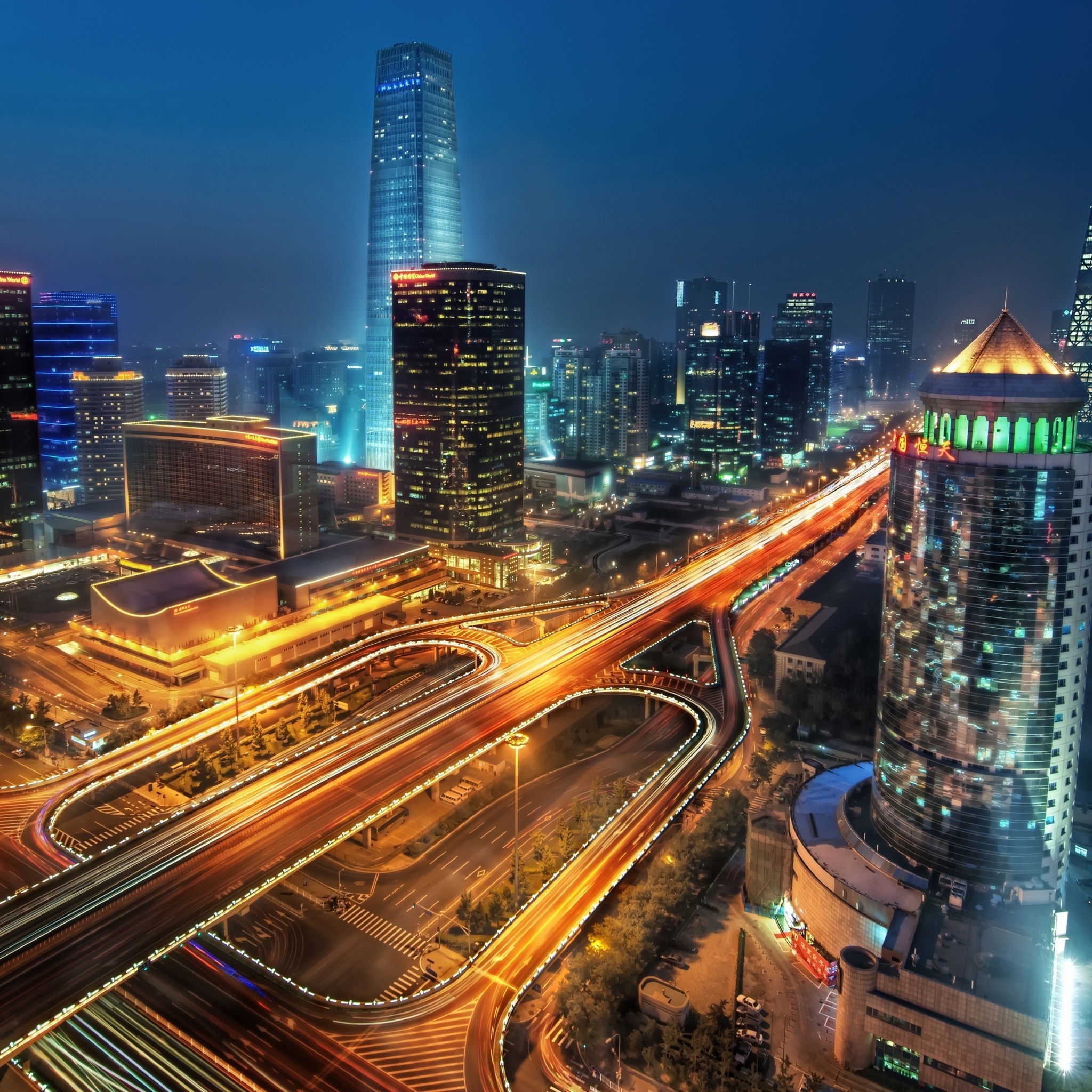 Cityscape Of Beijing On Night