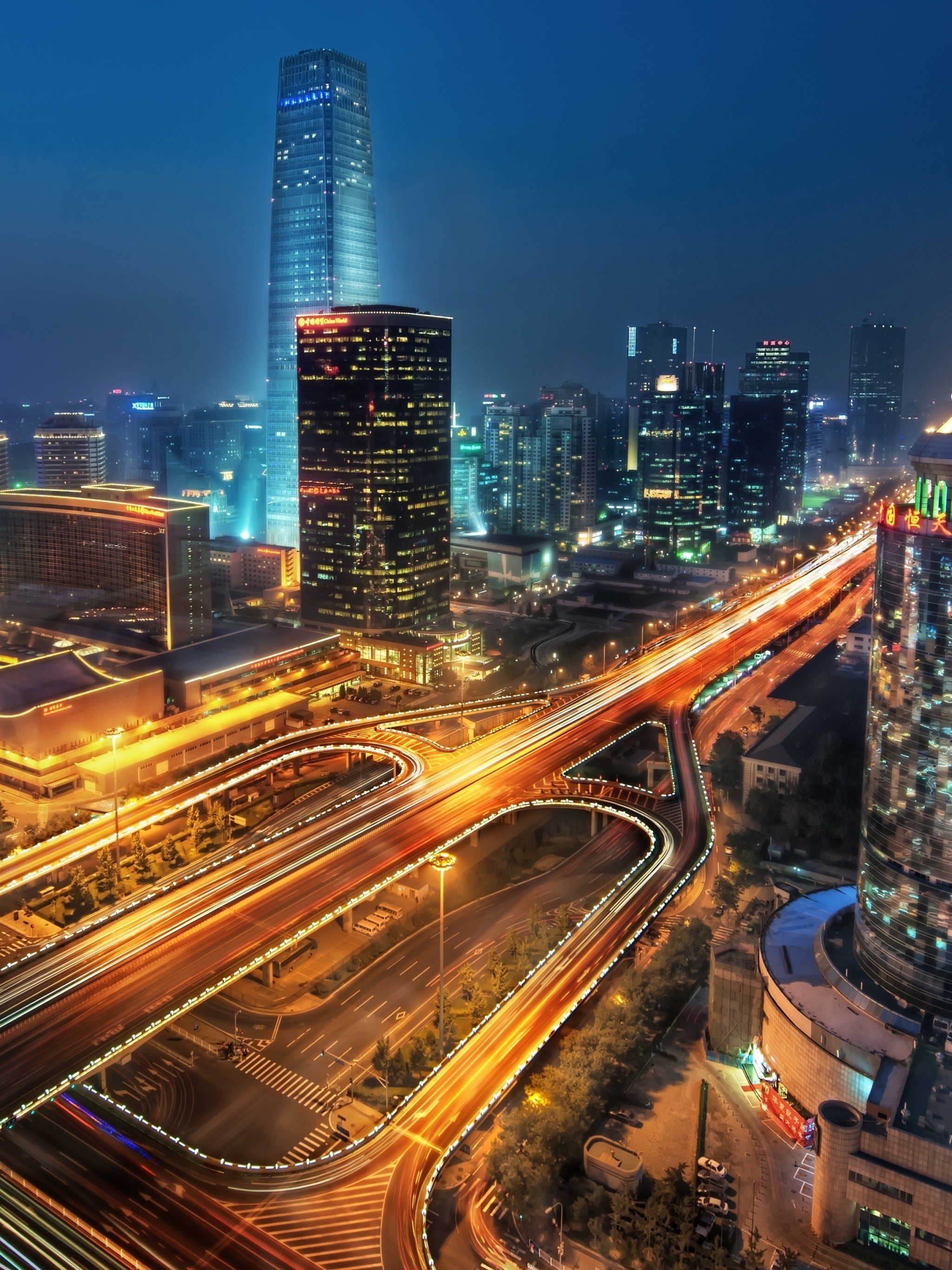 Cityscape Of Beijing On Night