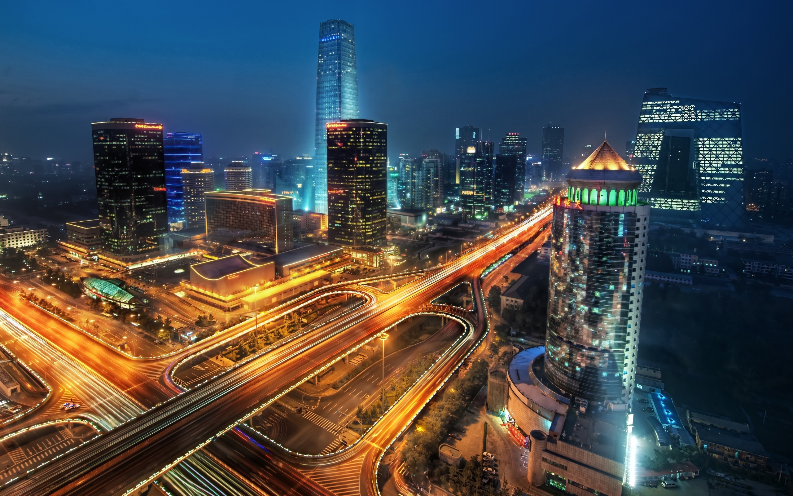 Cityscape Of Beijing On Night