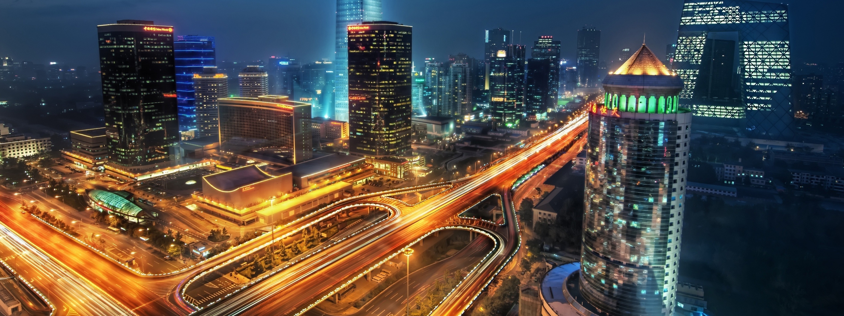 Cityscape Of Beijing On Night