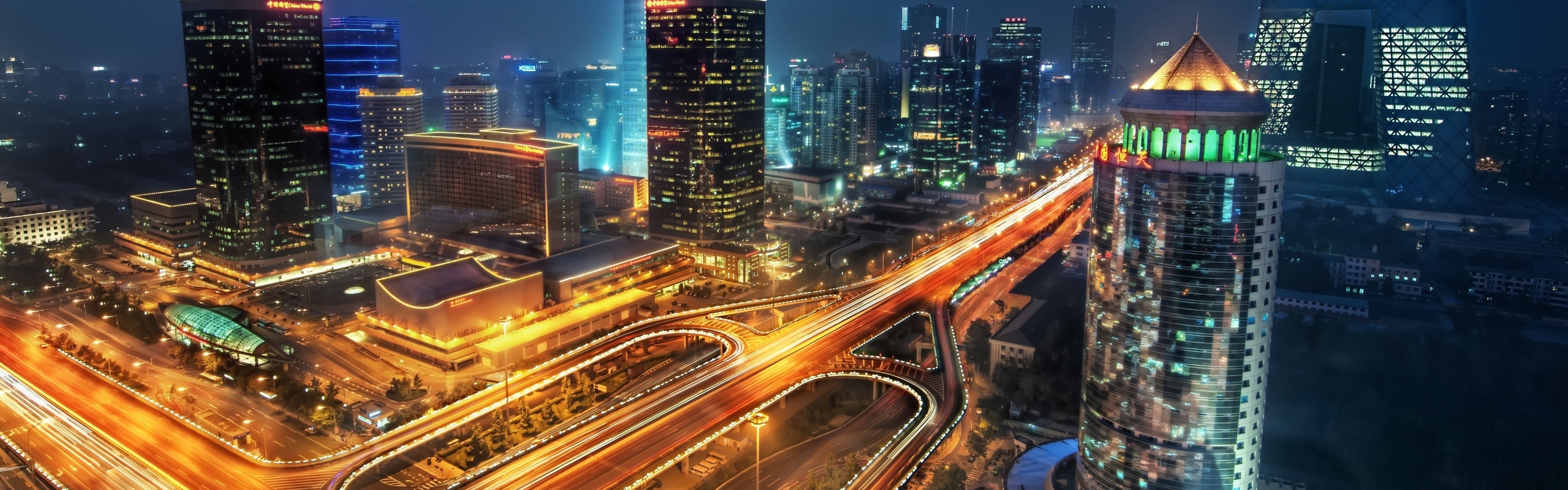 Cityscape Of Beijing On Night