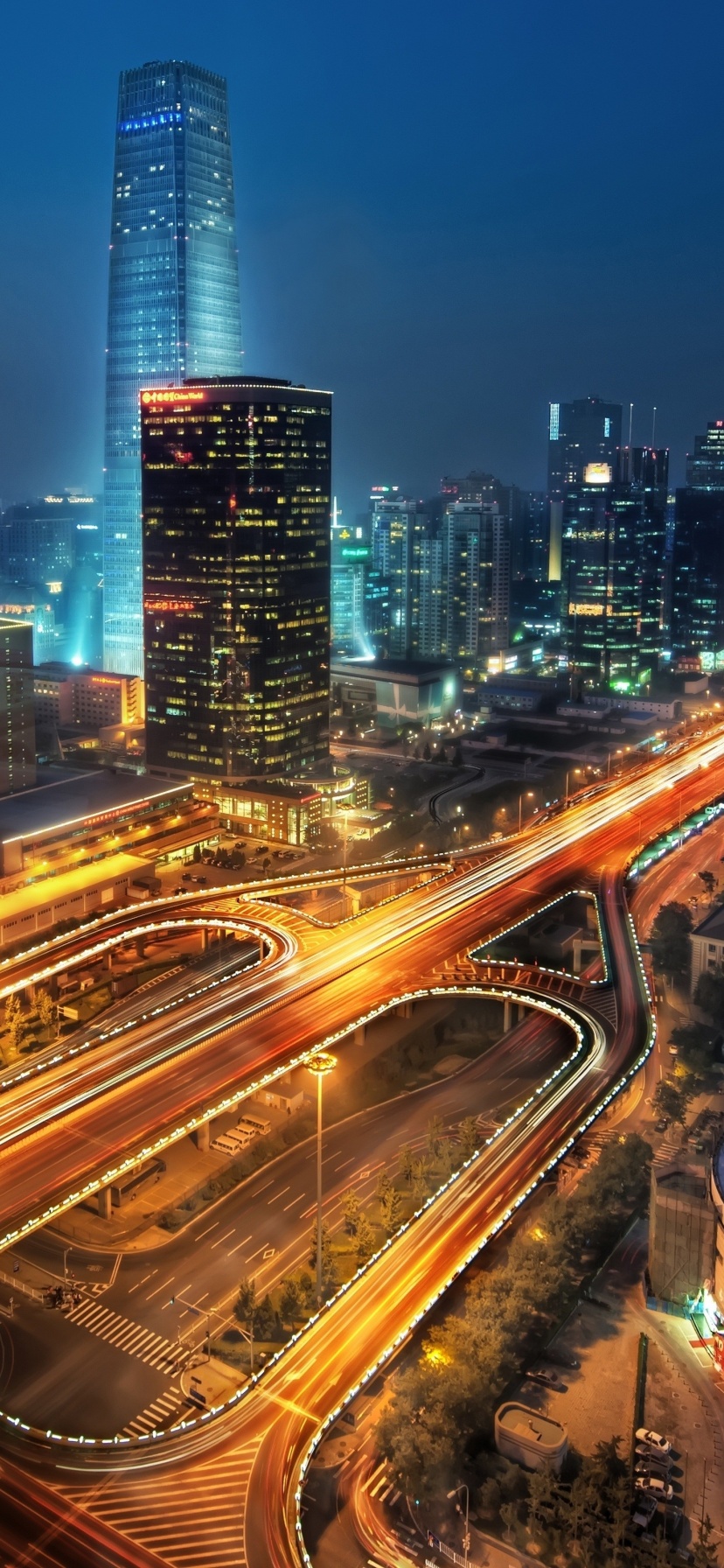 Cityscape Of Beijing On Night