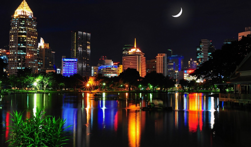 Cityscapes Night World Architecture Photography Skyscrapers Rivers Bangkok