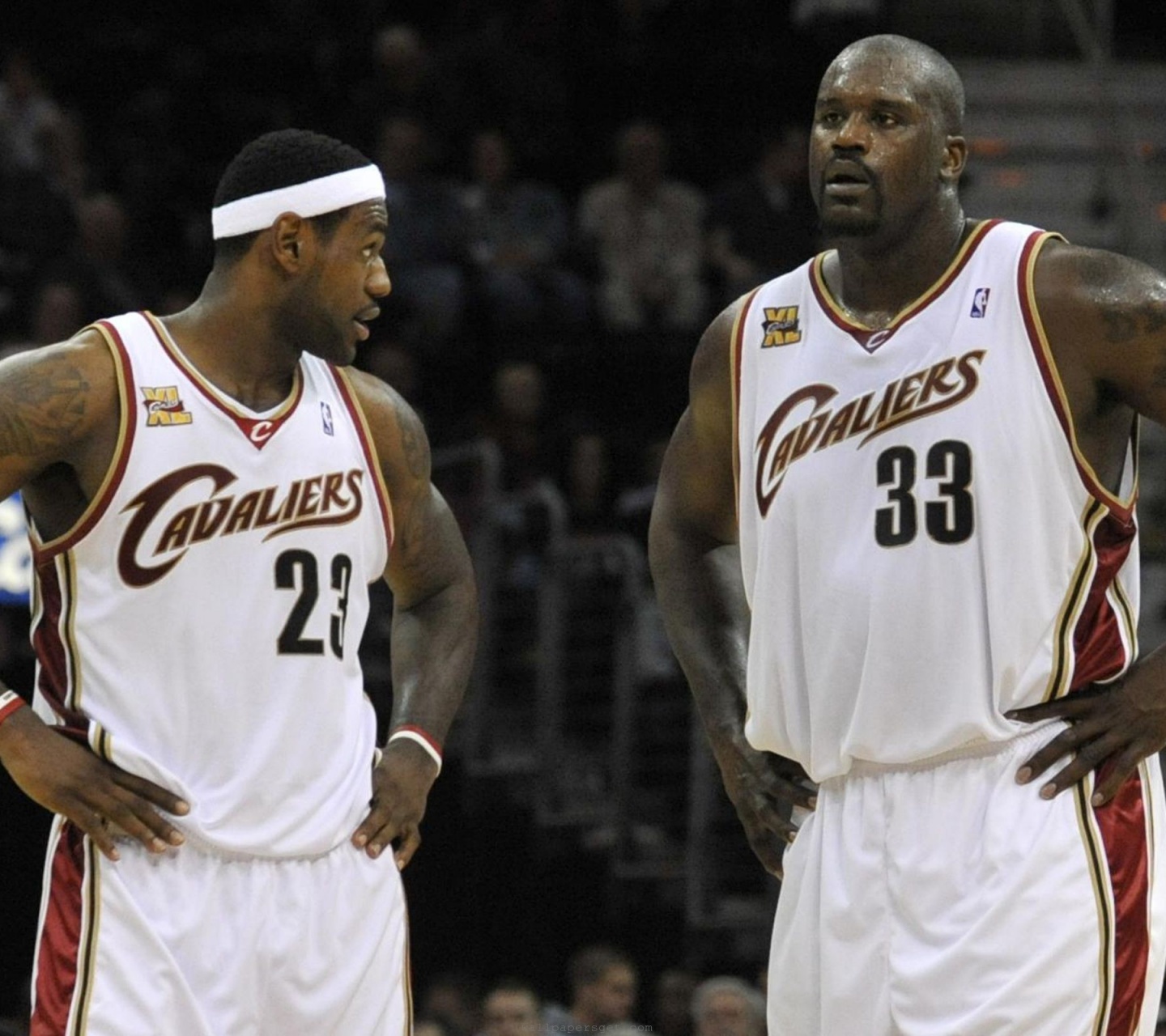 Cleveland Cavaliers Nba American Basketball Lebron James Shaquille O Neal