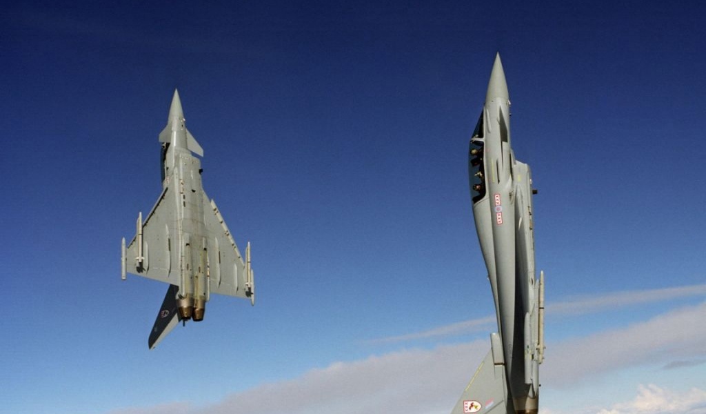 Climbing Eurofighter Typhoon