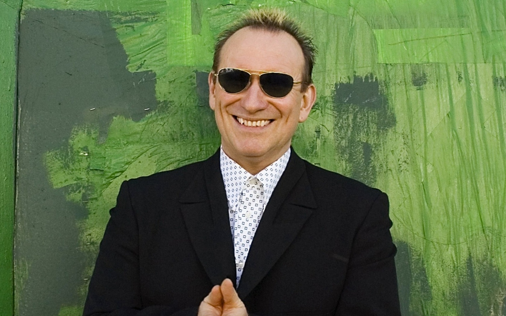 Colin Hay Smile Suit Glasses Wall