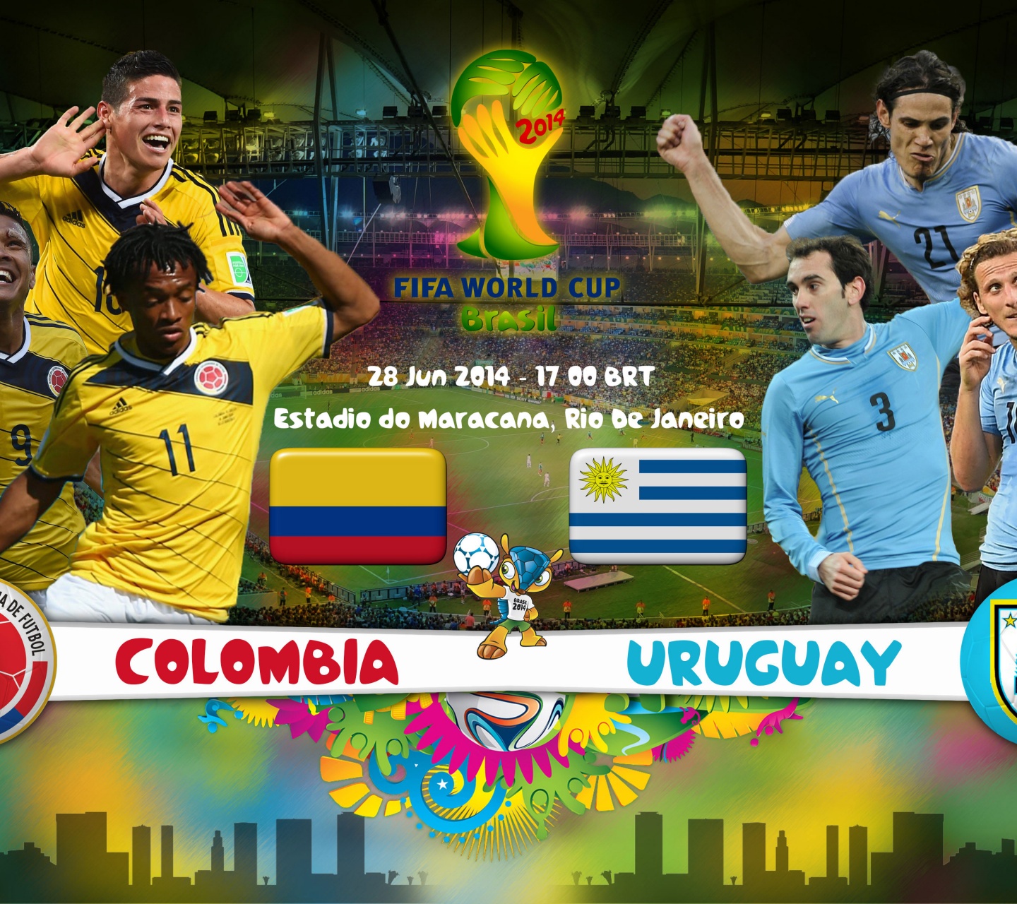 Colombia Vs Uruguay World Cup 2014