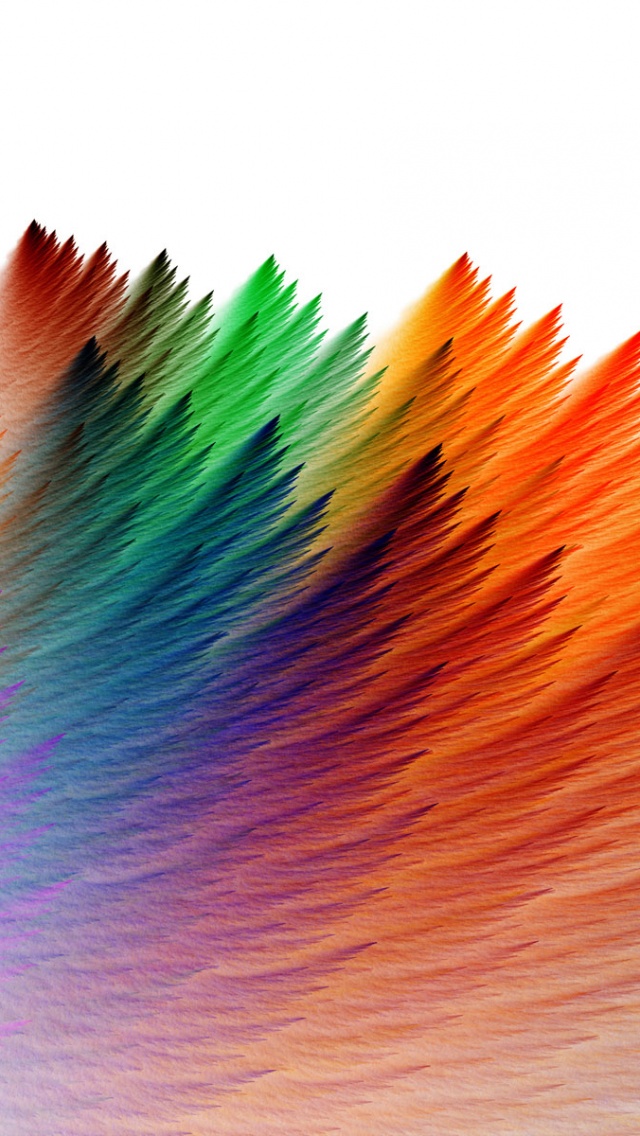 Colorful Feathers Abstract