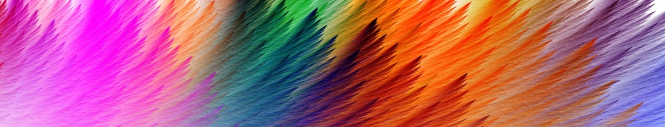 Colorful Feathers Abstract