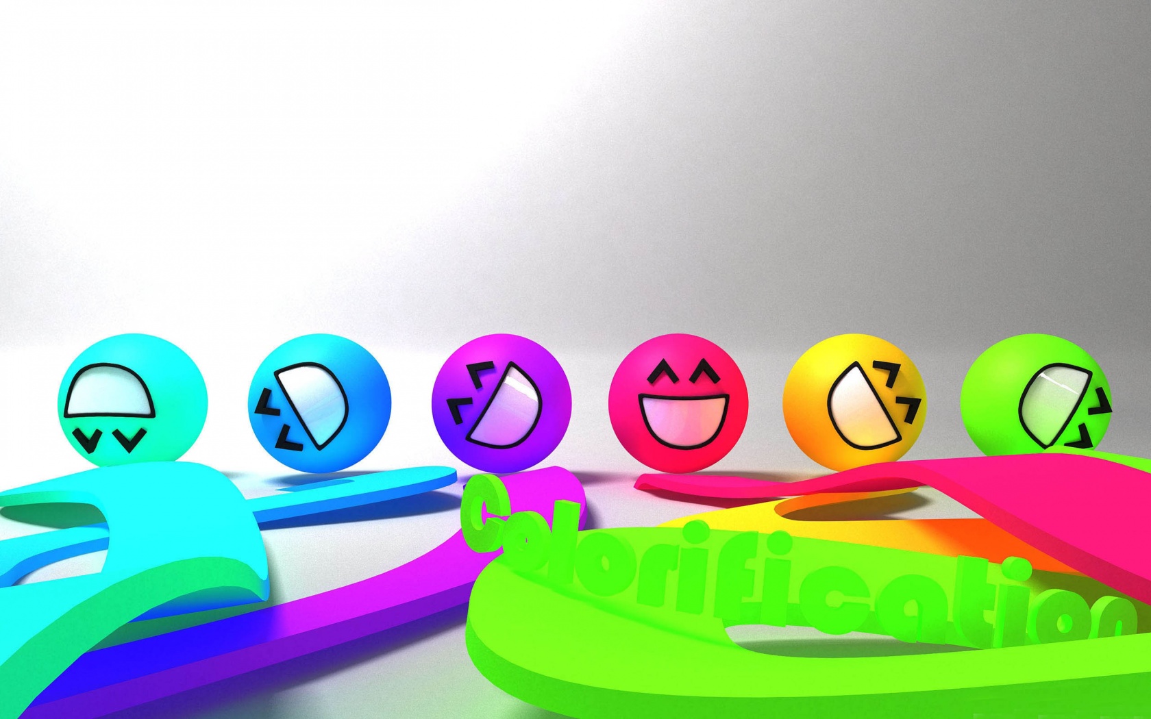 Colorful Smiley Faces