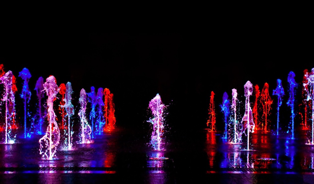 Colorful Water Fountain