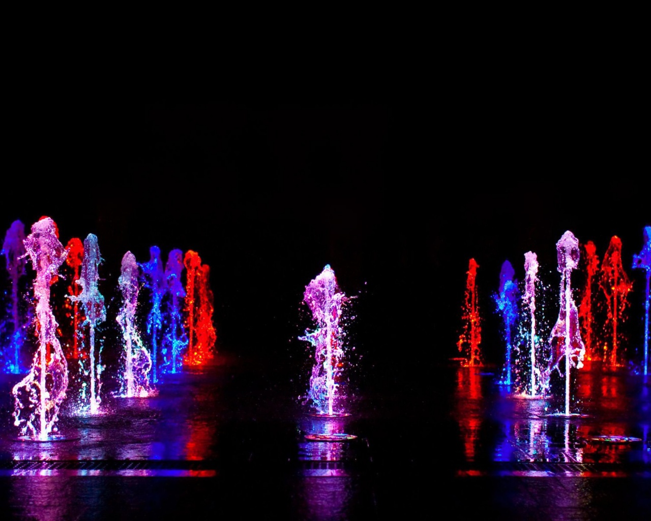 Colorful Water Fountain