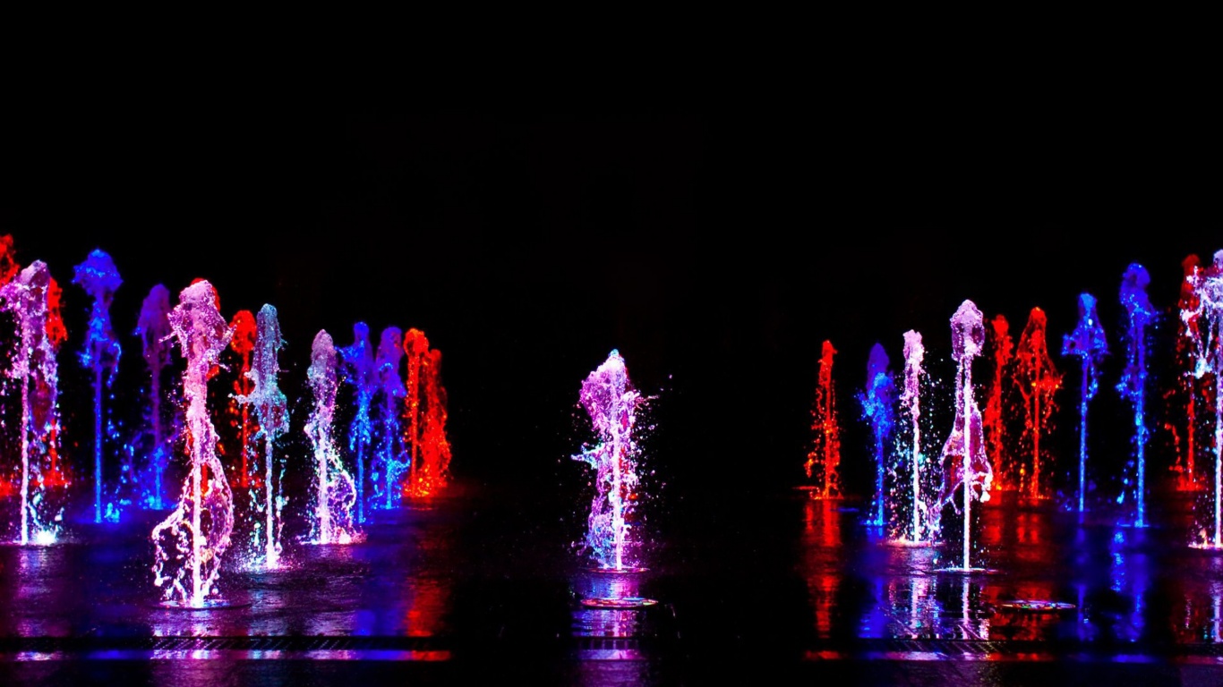 Colorful Water Fountain