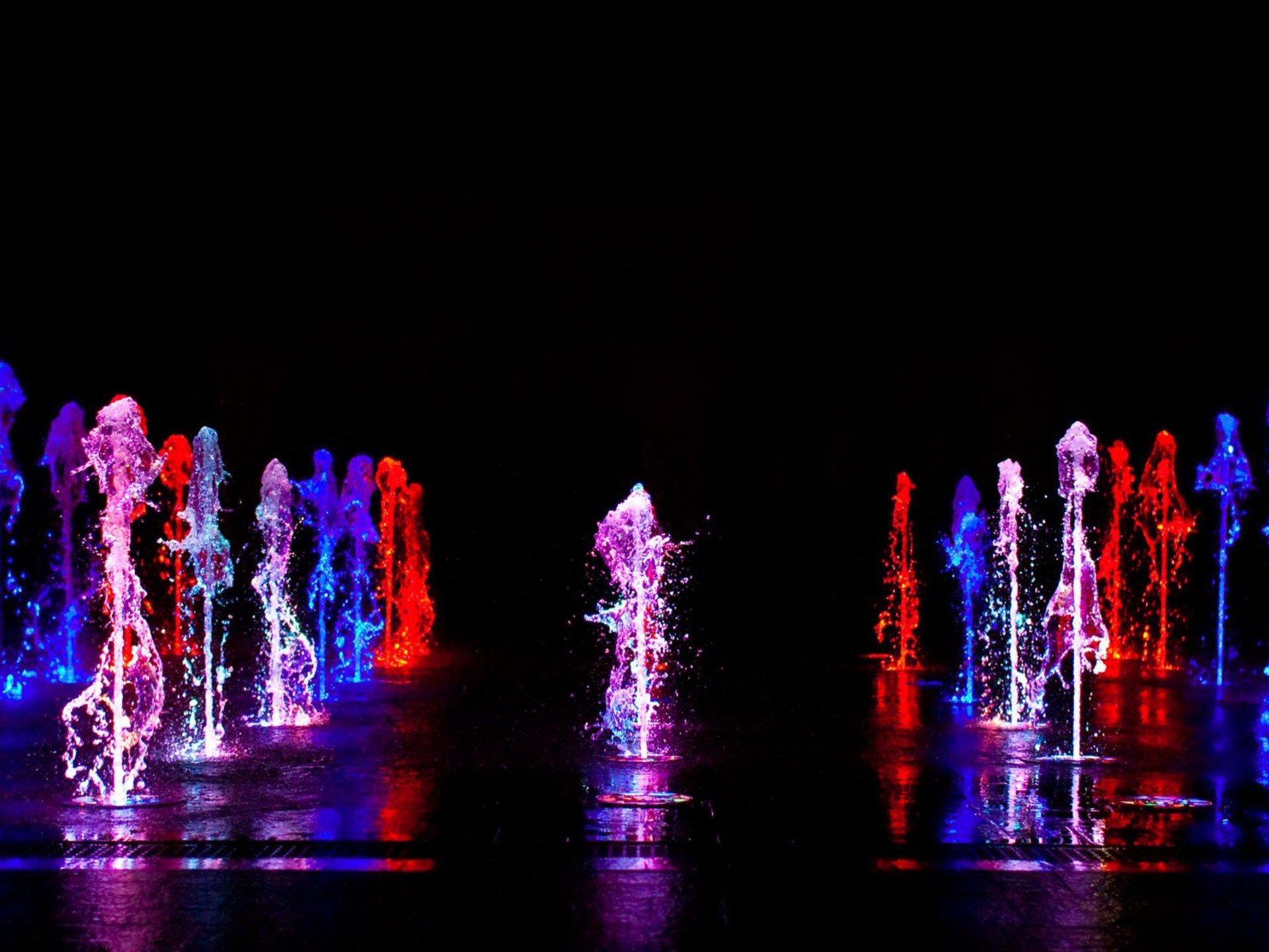 Colorful Water Fountain