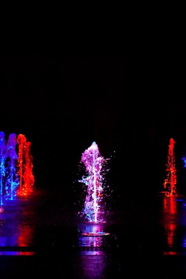 Colorful Water Fountain