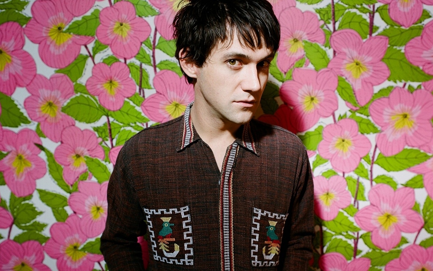 Conor Oberst Man Light Shirt Flower