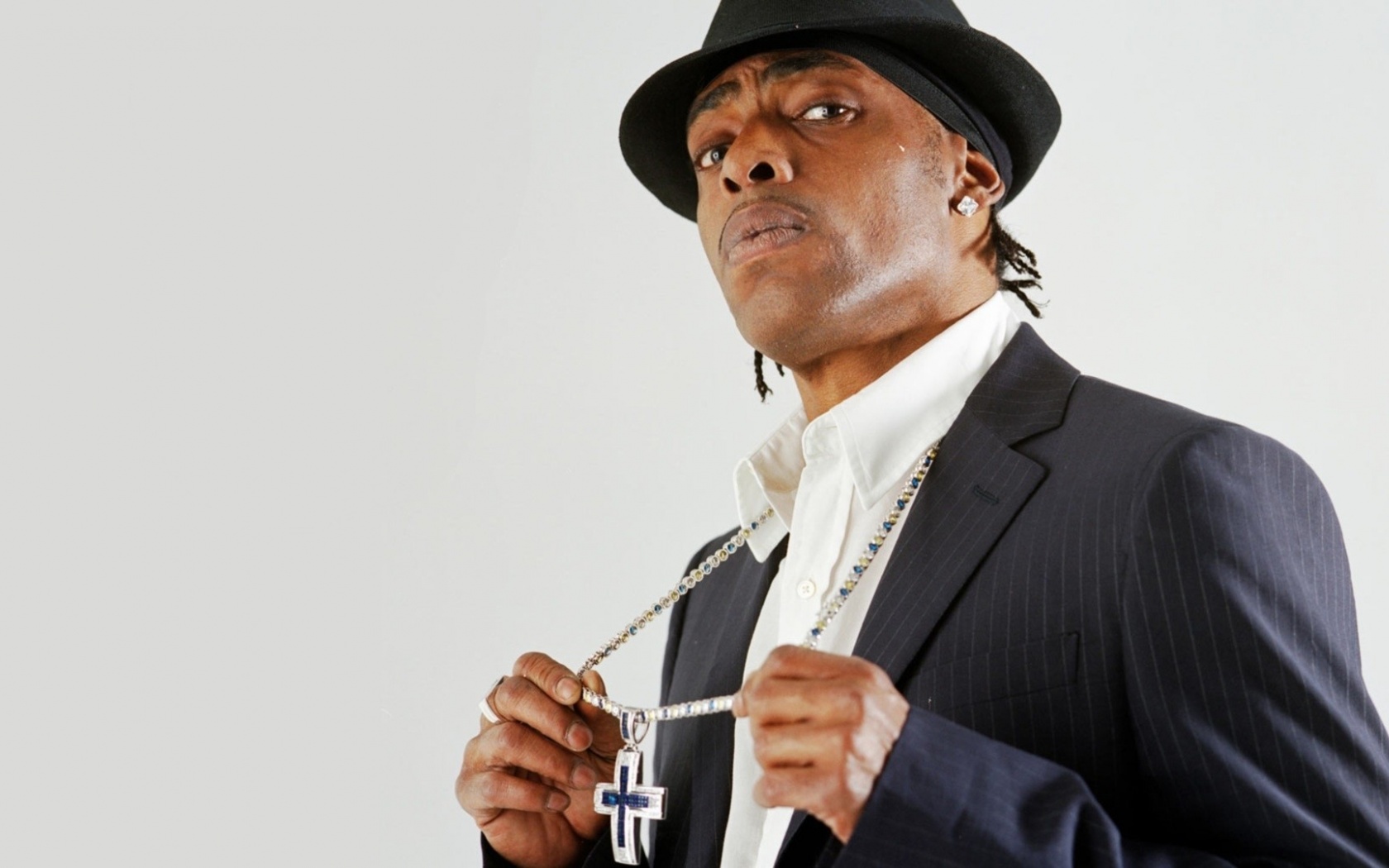 Coolio Chain Cross Suit Hat