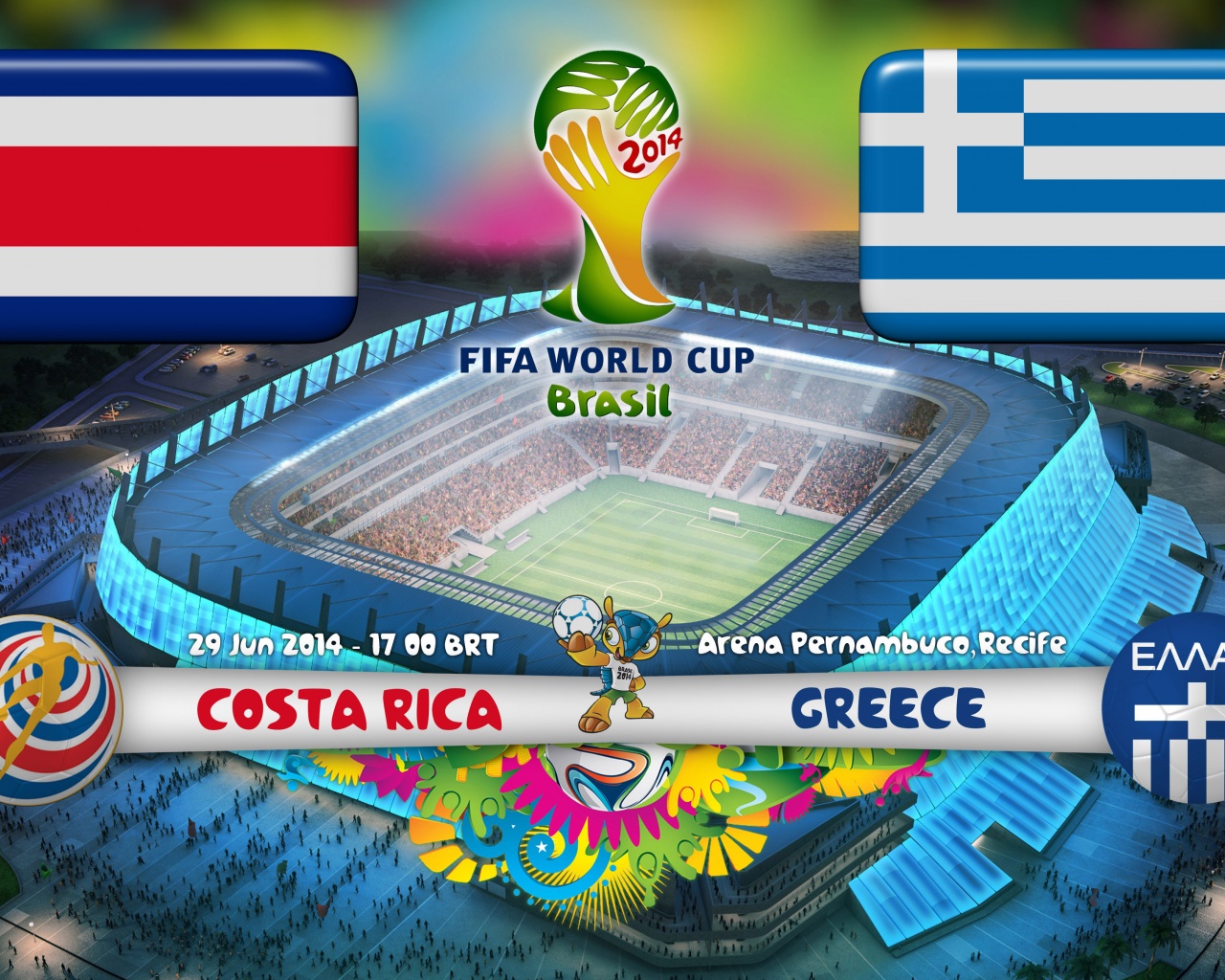 Costa Rica Vs Greece World Cup 2014