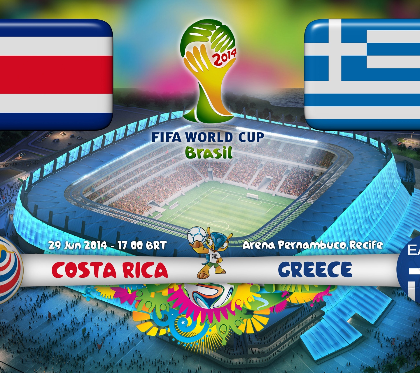 Costa Rica Vs Greece World Cup 2014