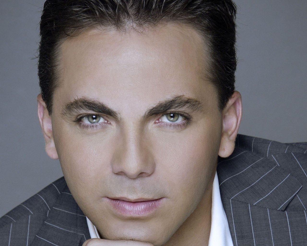 Cristian Castro Face Suit Eyes Look