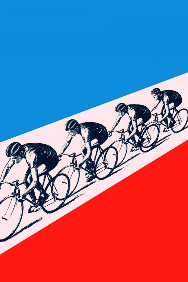 Cyclists Racing