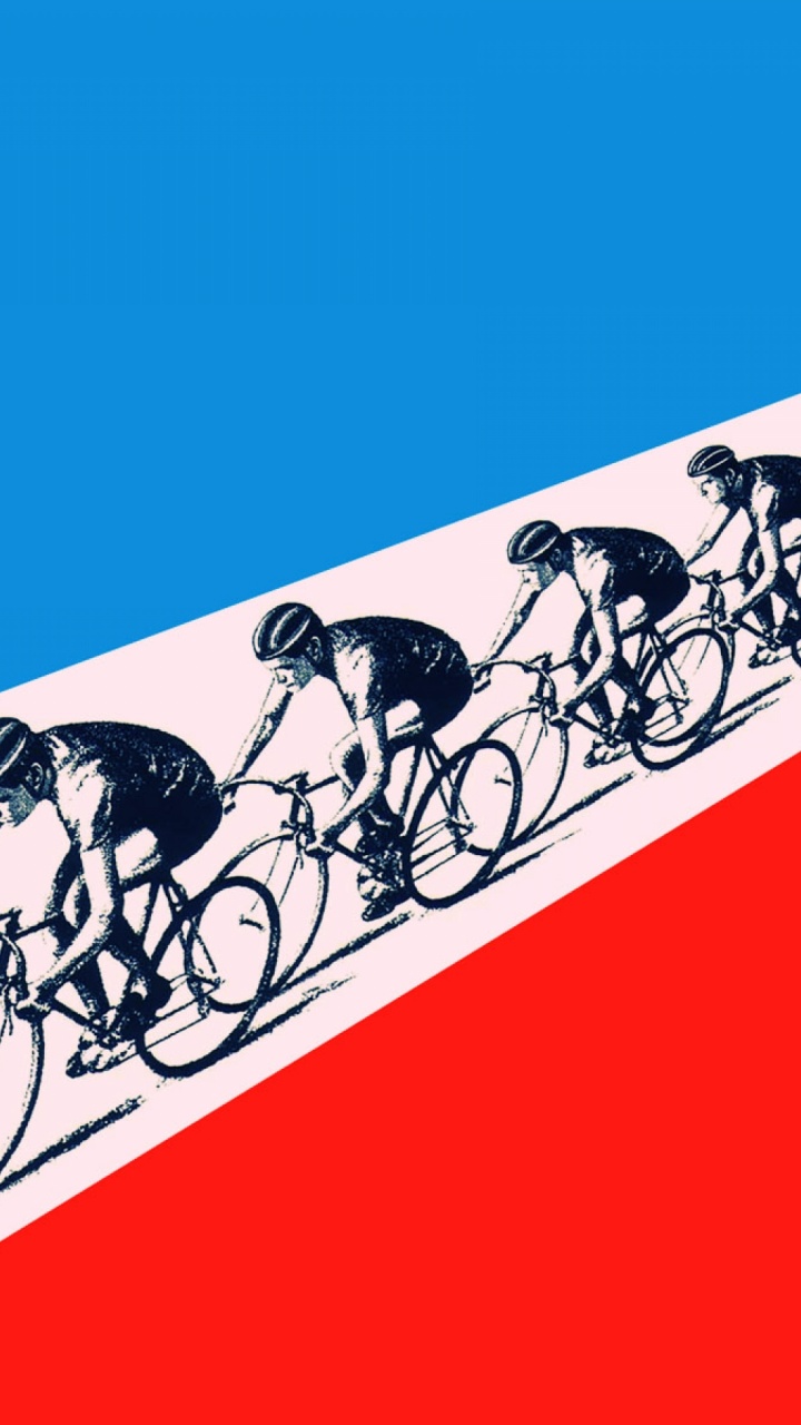 Cyclists Racing