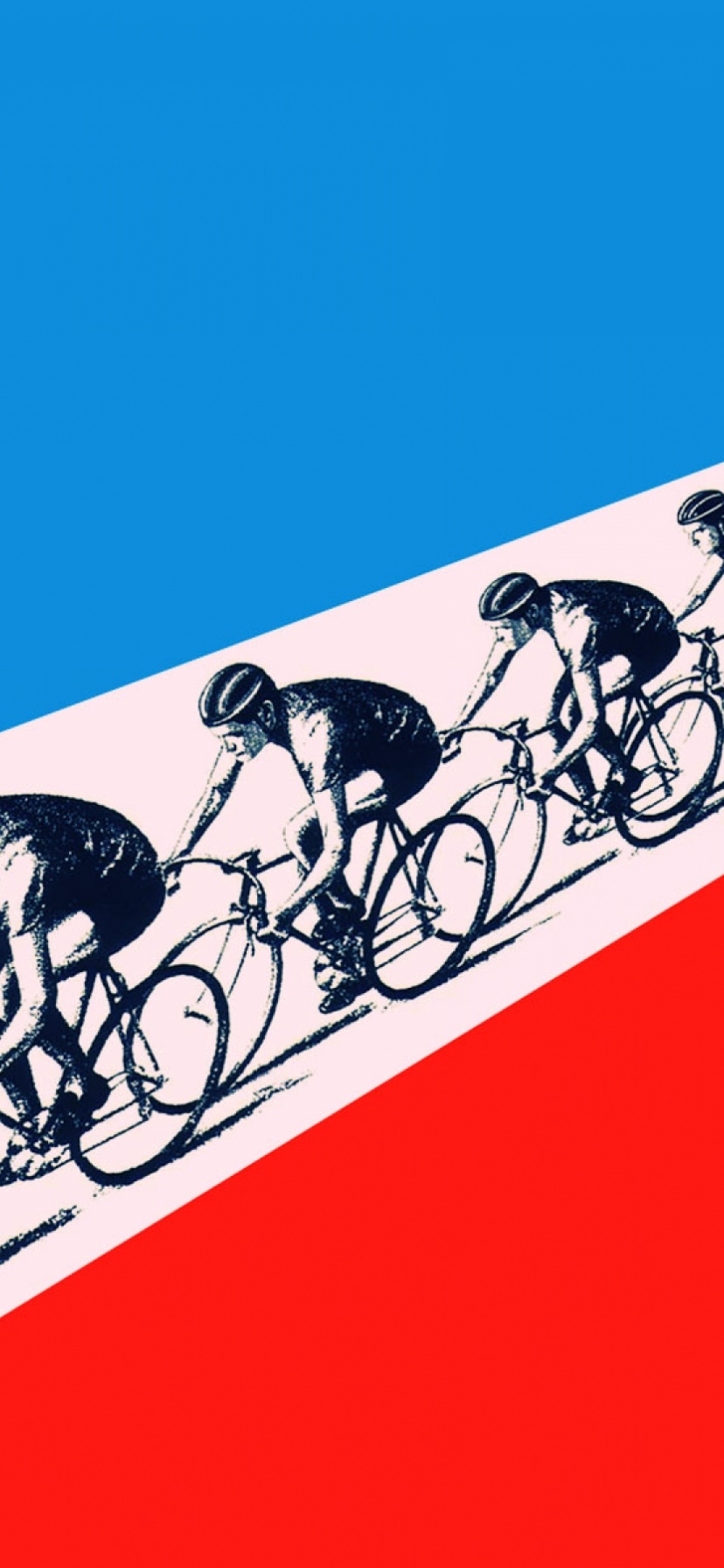 Cyclists Racing