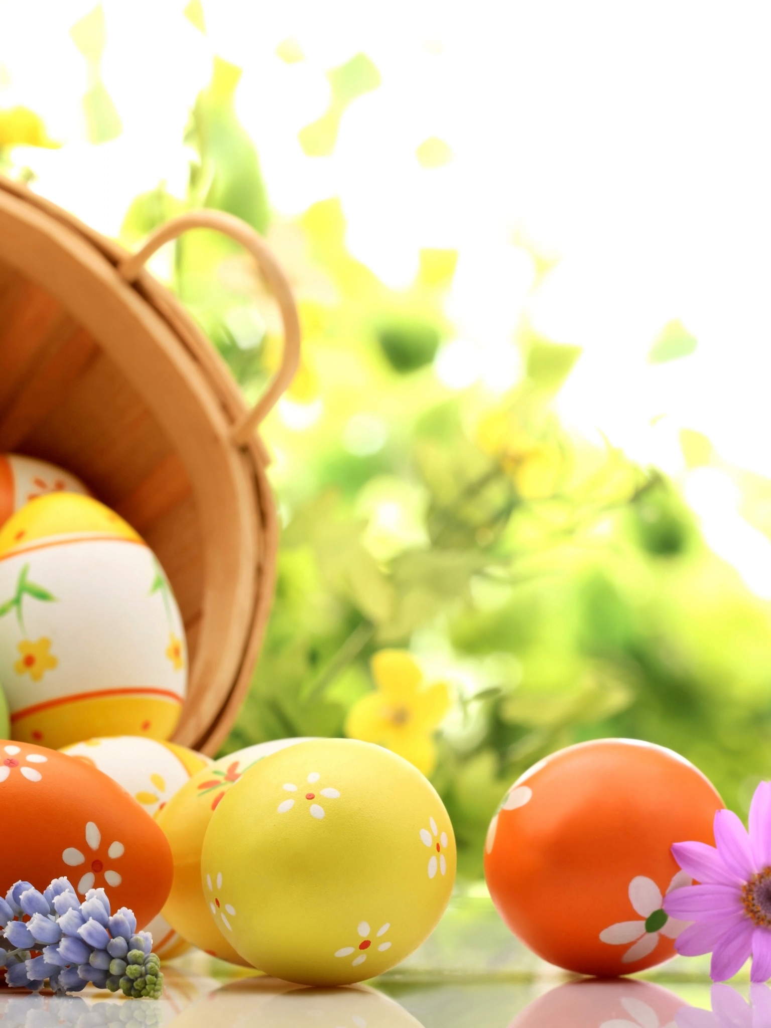 Easter Eggs Spring Wallpaper