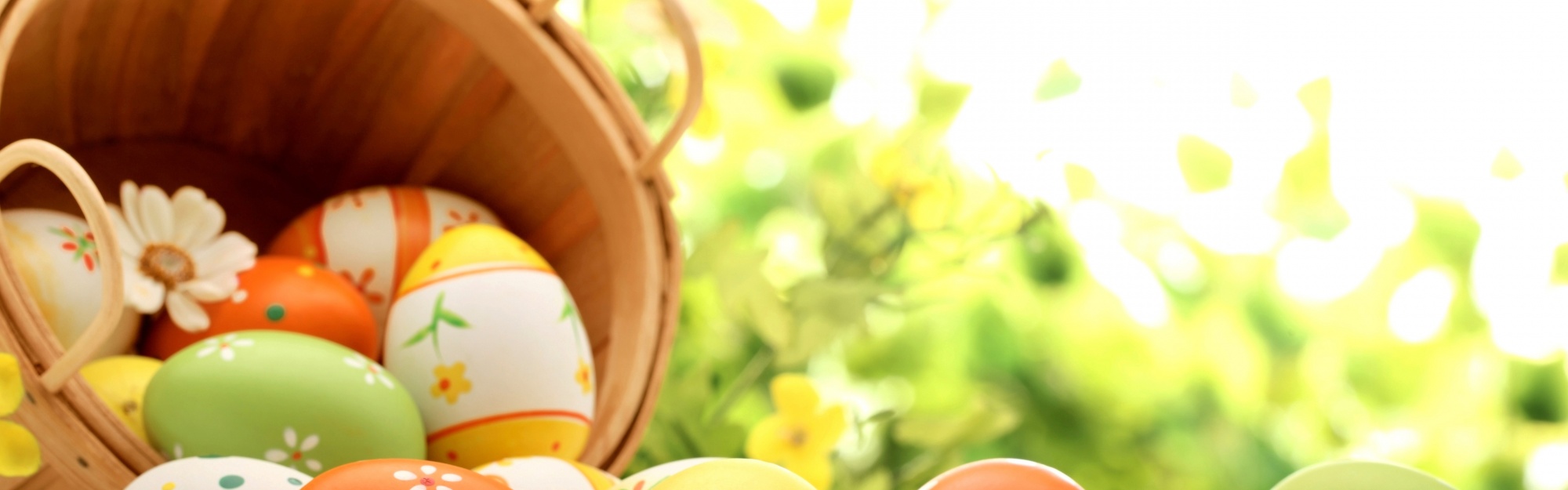 Easter Eggs Spring Wallpaper