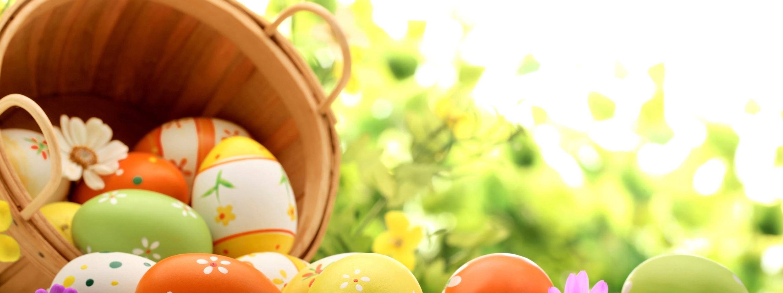 Easter Eggs Spring Wallpaper