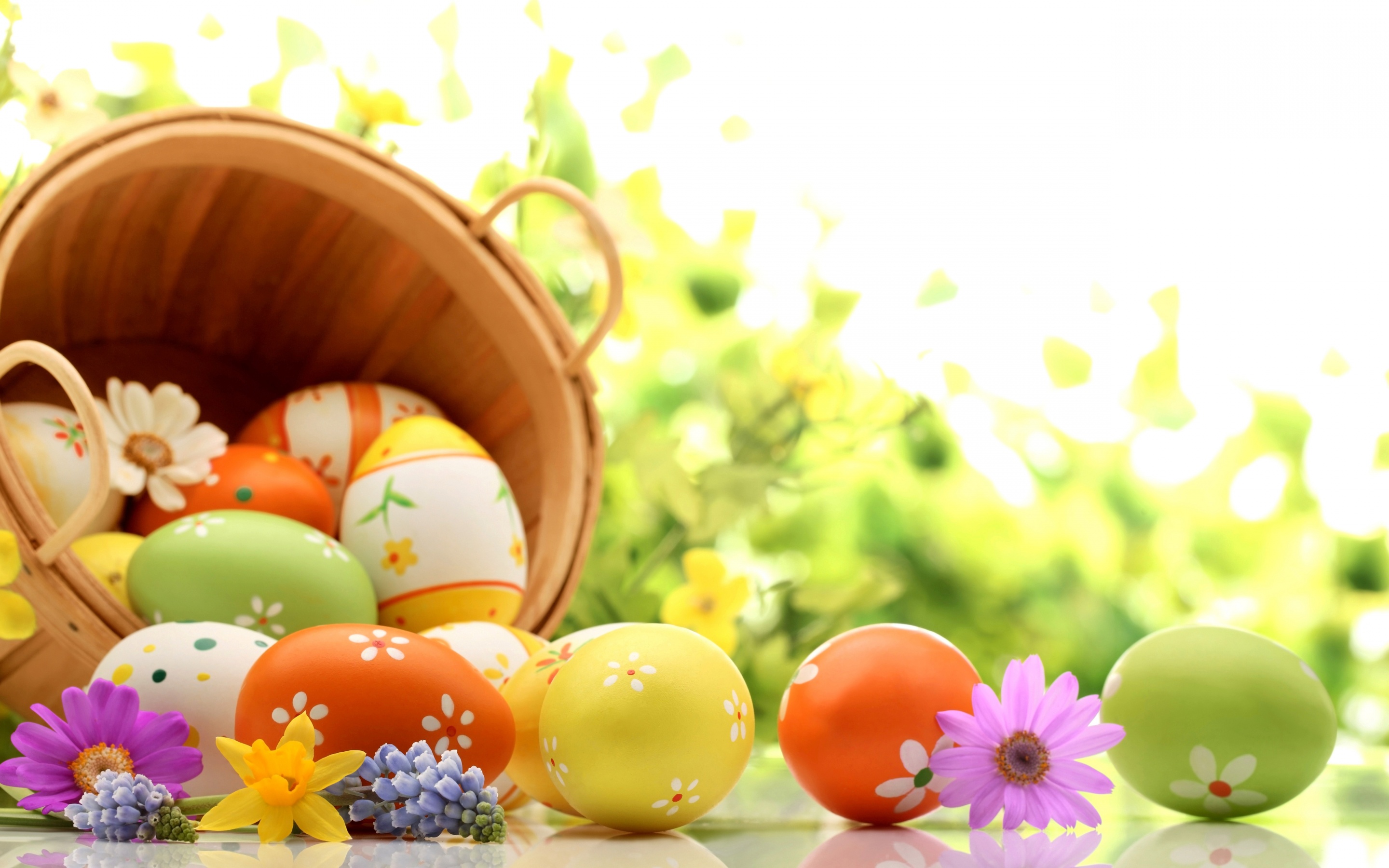 Easter Eggs Spring Wallpaper