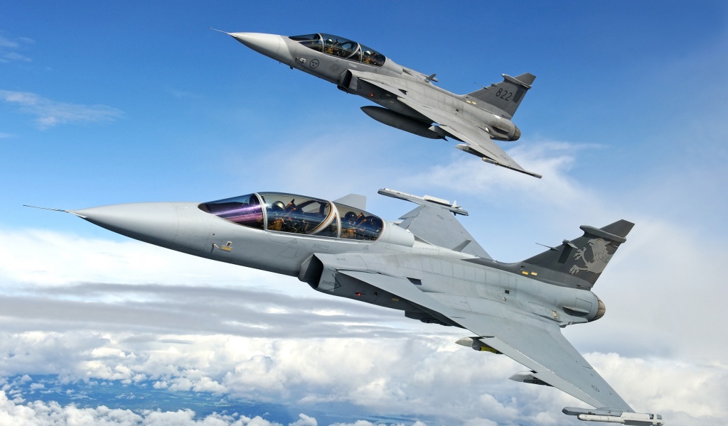 Etps Gripen Fighter Flying