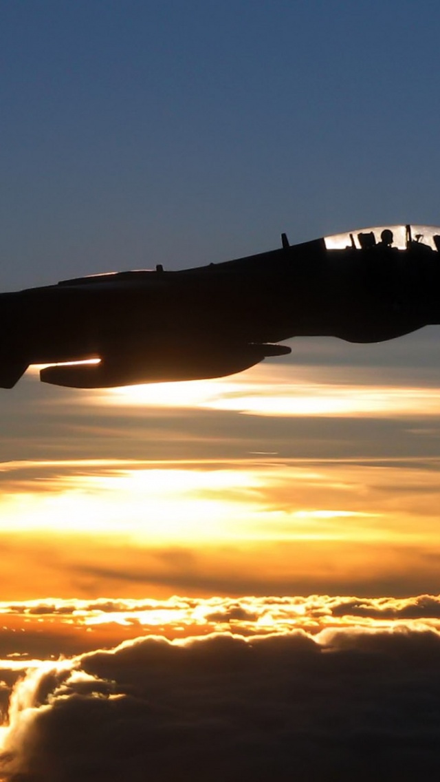 F 14 Tomcat Sunset