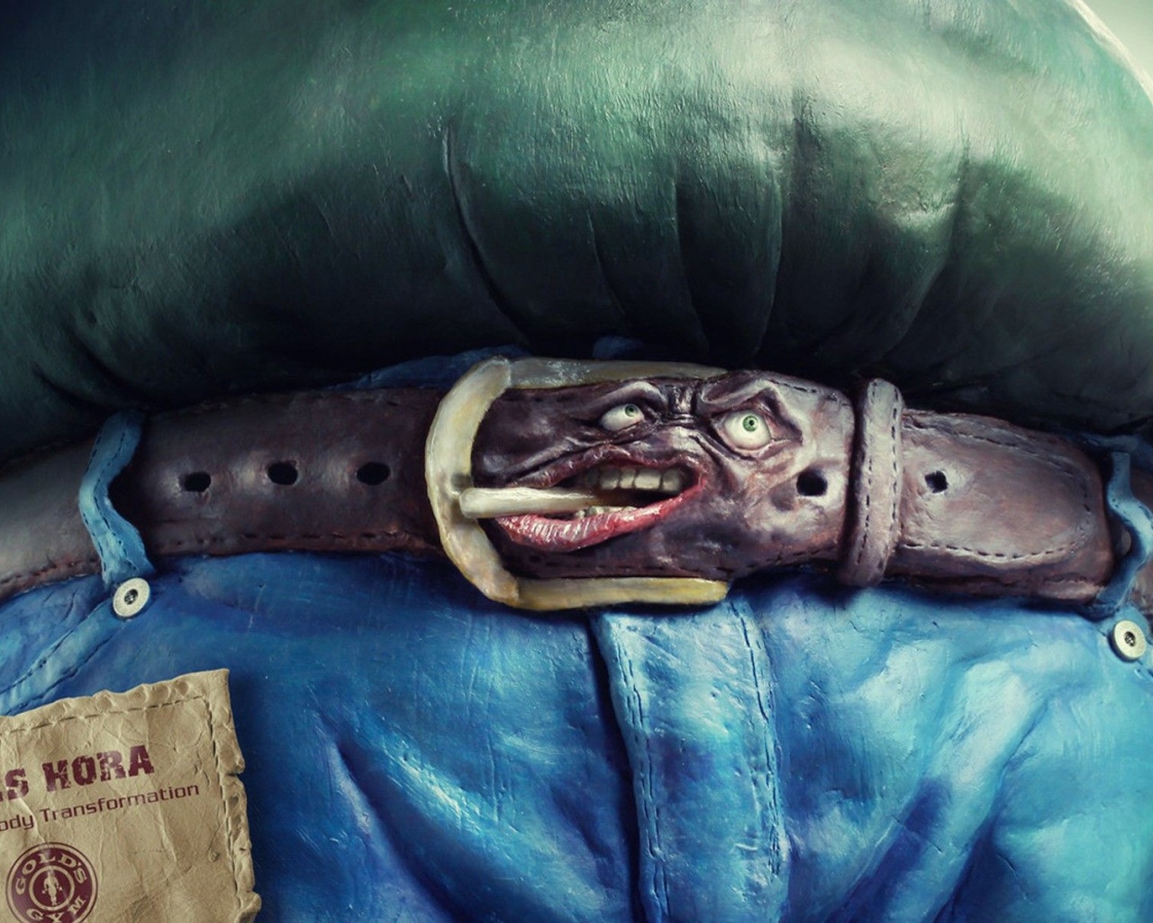 Fat Funny Belts Sculpture Clay