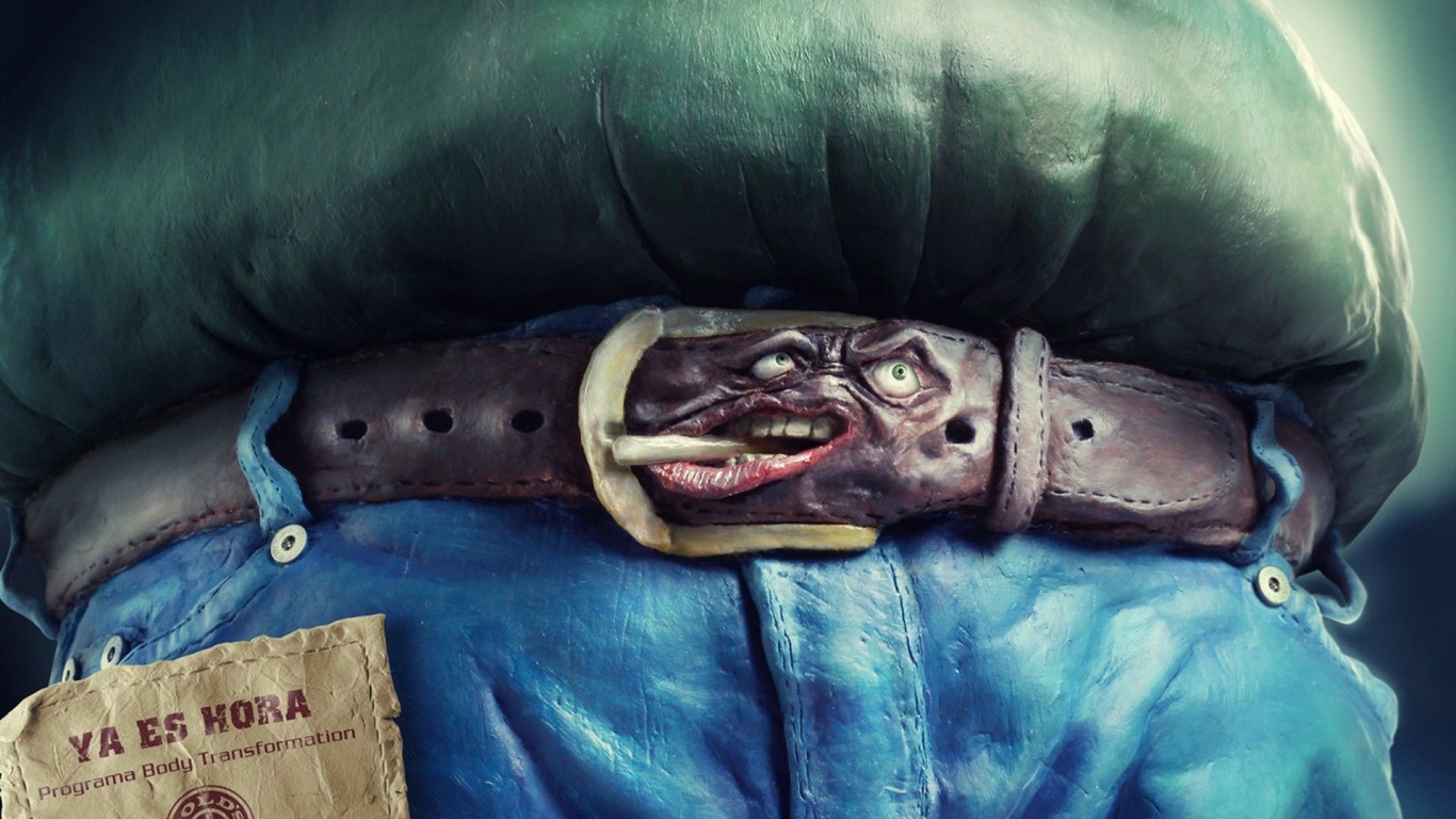 Fat Funny Belts Sculpture Clay