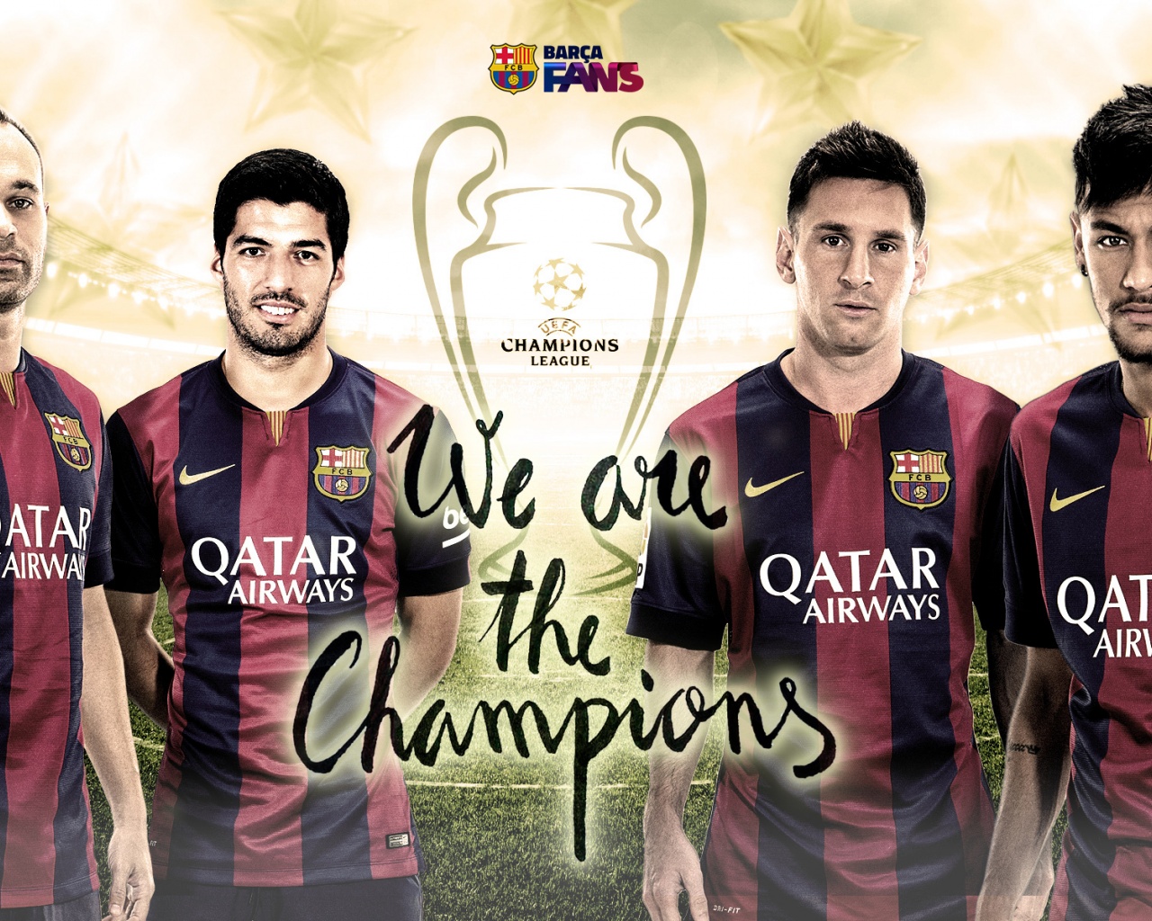 FC Barcelona 2015 CL Winners