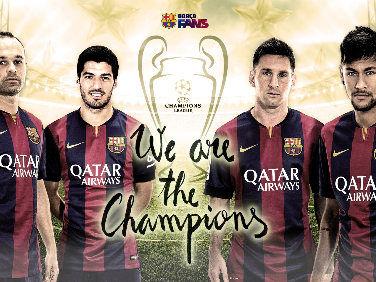 FC Barcelona 2015 CL Winners