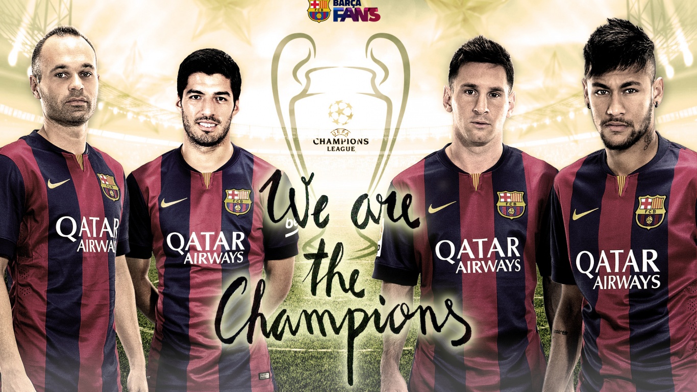 FC Barcelona 2015 CL Winners