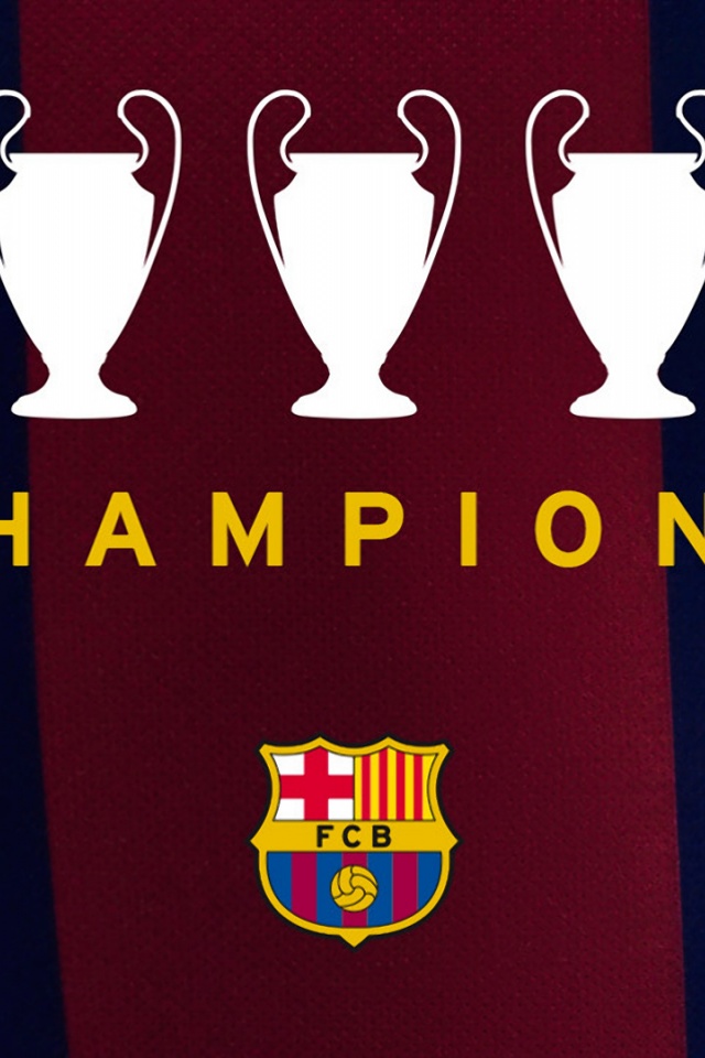 FC Barcelona 2015 Five UCL Champions