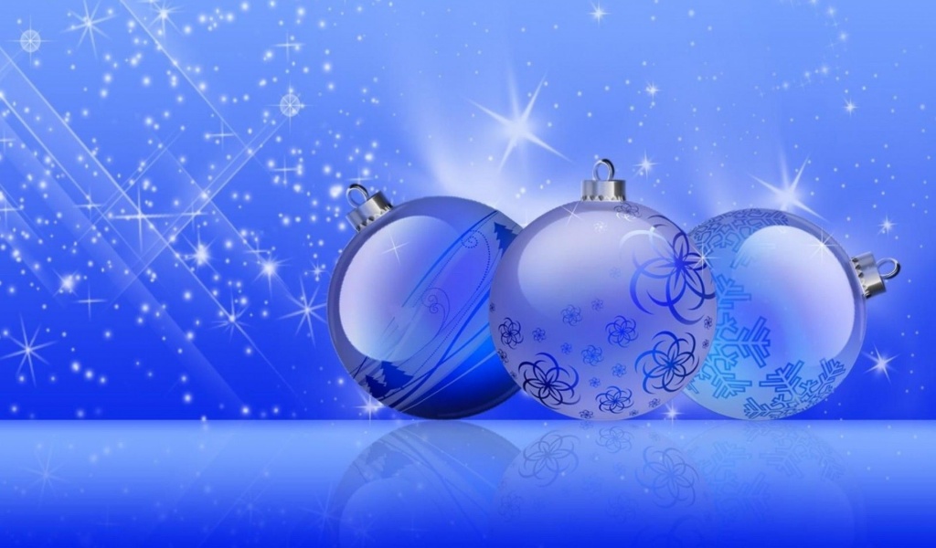 Festive New Year Twinkling Noliday Blue Background