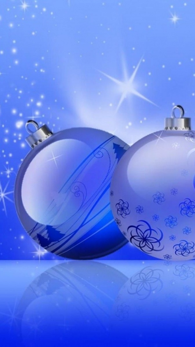 Festive New Year Twinkling Noliday Blue Background