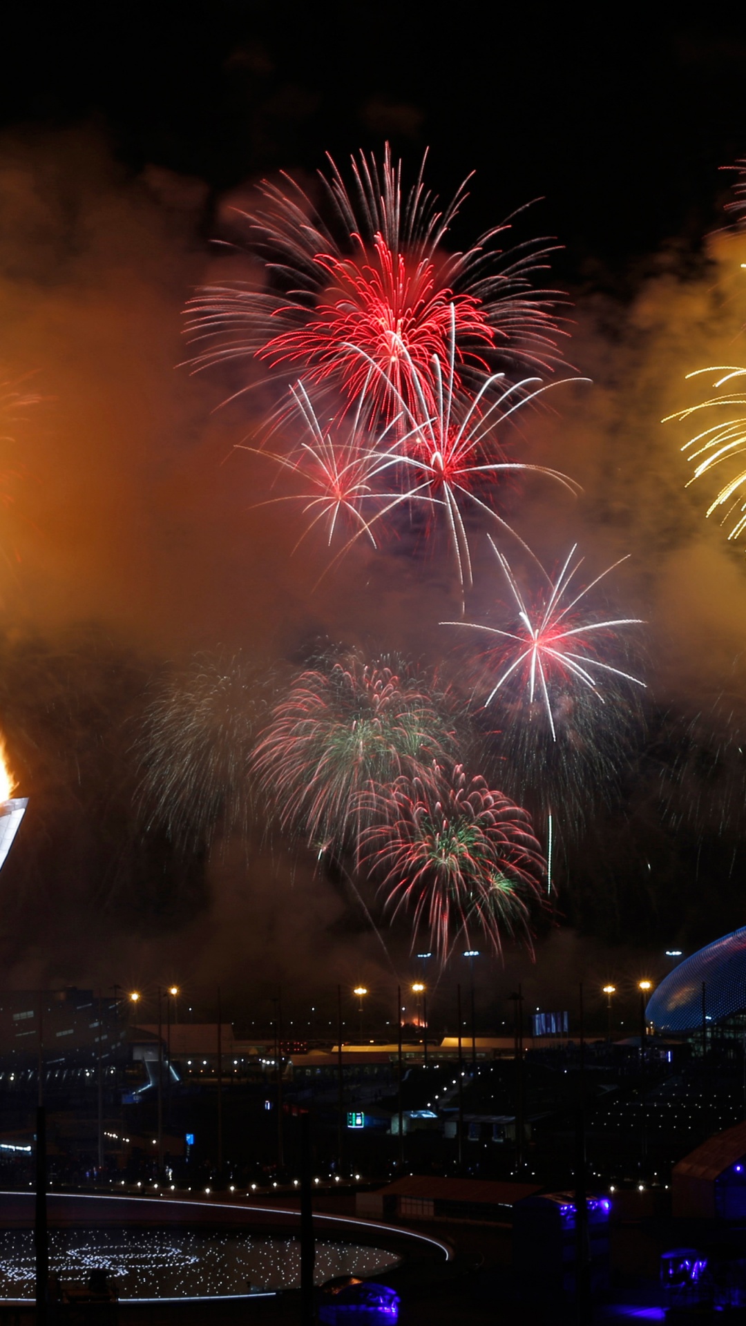 Fireworks Sochi 2014 Olympics Closed