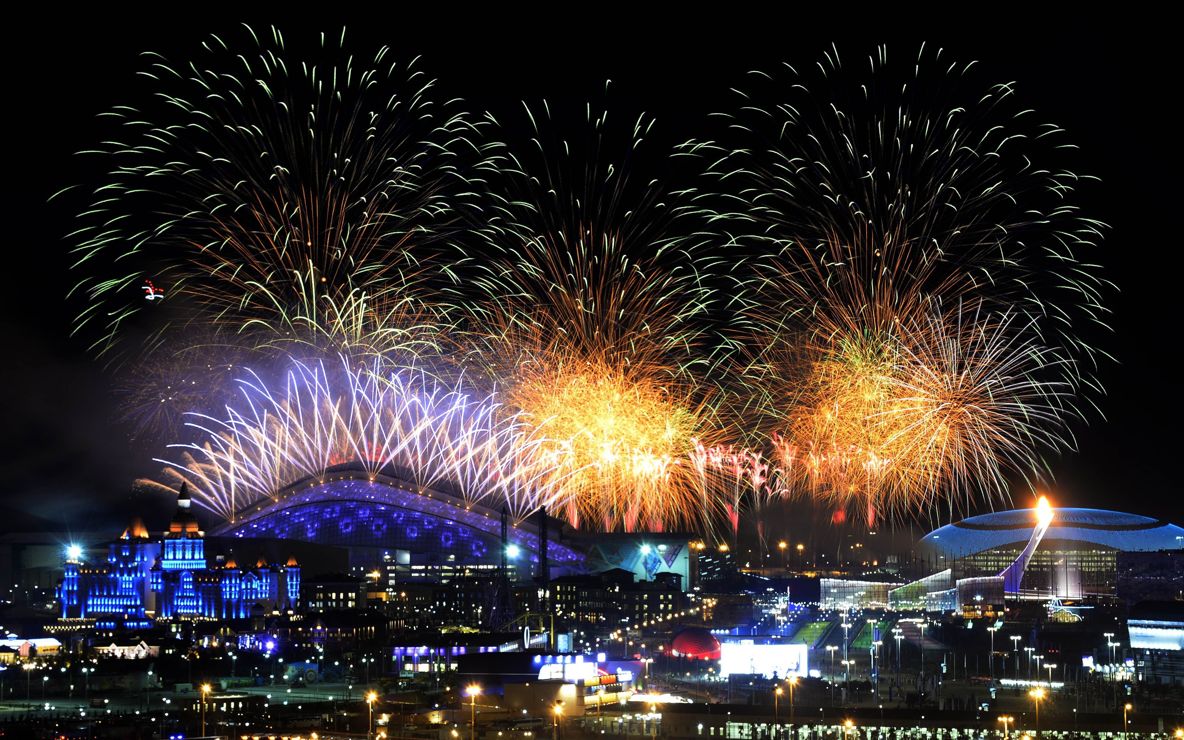 Fireworks Winter Olympics Sochi 2014