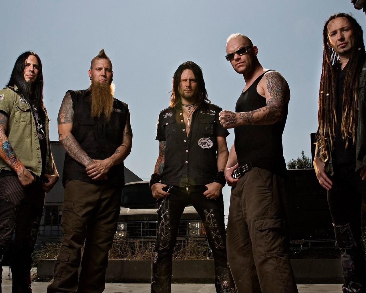Five Finger Death Punch Tattoo Iroquois Beard Sky